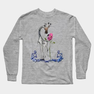 Funny giraffe Long Sleeve T-Shirt